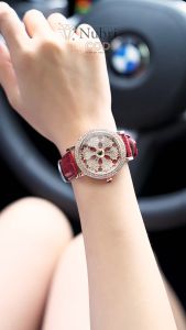 Nubri COD Jam Tangan Wanita Dial Putar Berlian Minimalis Mewah Elegant 6 Kelopak Bunga