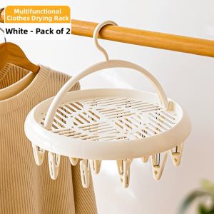 Multi-functional Baby Underwear Drying Hanger Round Disc Clamp Design