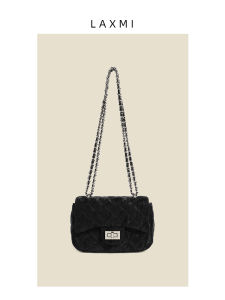 Laxmi Original Niche Design Small Fragrance Style Diamond Grid Chain Square Bag 2025 New Single Shoulder Slant Cross Bag for Women