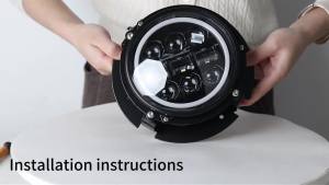 1/2pcs 5.75 inch Headlight Bracket Kit Black/Chrome 5 3/4" for Motorcycle Ring Mount Brackets Auto Parts for 5.75 LED Headlamp