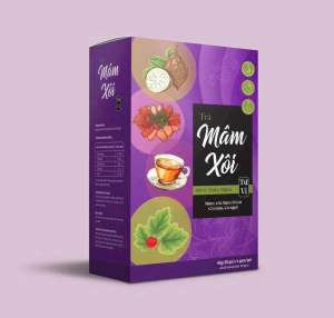 Trà Mâm Xôi Sâm Tố Nữ Cỏ Ngọt Tứ Vị Giúp Thanh Lọc Cơ Thể Tốt Cho Sức Khoẻ - Hộp 20 Gói