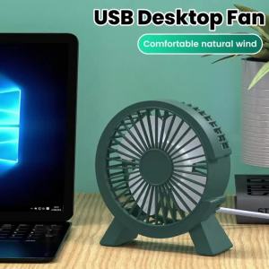 Quạt Để Bàn Mini USB Quạt Nhỏ Di Động Có Thể Sạc Lại Kèm Cáp Dành Cho Ký Túc Xá Sinh Viên Máy Tính Tiện Ích Mùa Hè Bàn Làm Việc Tại Nhà Làm Mát Văn Phòng