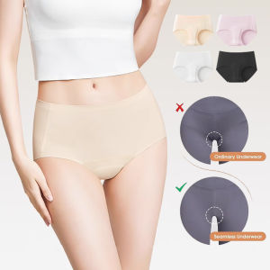 KUCHAR Invisible Seamless Camel Toe Concealer Panties for Women Anti Camel Toe Cover Ice Silk Briefs Cameltoe Prevention Underpants for Leggings