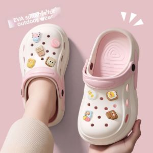 Molly | Summer Outdoor Slip-On Breathable Hole Slippers Antiskid Anti-Odor Parent-Child Thick-Sole Sandals