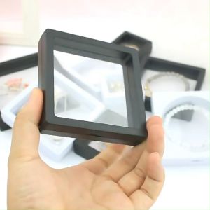 Kotak Penyimpanan Perhiasan Plastik Transparan Kotak Anting Cincin Kalung Gelang Organizer Perhiasan