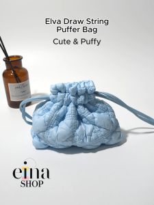 Einashop Elva Drawstring Puffer Bag SG Ship