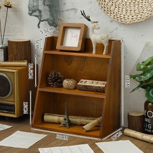 JUXIANYOU | Giá Treo Tường Gỗ Phong Cách Retro