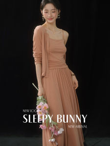 Tencel Linen French Style Dress Set Summer