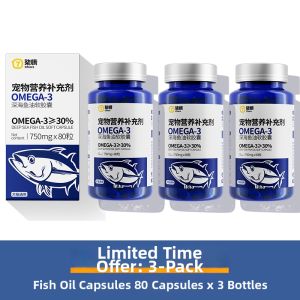 7o | Pet Fish Oil Capsules for Cats and Dogs - Hair Care & Anti-Hair Loss