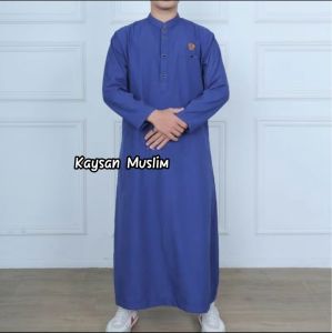 Jubah Gamis Pria Muslim Remaja Dan DewasaJubah Pria Gamis Remaja Dan Dewasa Kancing Mewah Jubah Lengan Panjang Polos Jubah pria muslim dewasa