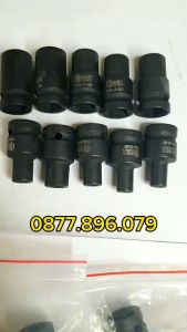 Đầu chuyển mũi khoan taro ren M6 - M24 cho máy bulong 1/2 inch cần xiết tự động cần L để sử dụng (Cả Bộ 10PC)