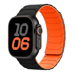 Magnetic Silicone Strap For smartwatch Band 45mm 44mm 40mm 42mm 46mm 41mm 49mm 38mm Bracelet IWatch Series 10 SE 9 8 76 5 4 3 2 1 Ultra 2