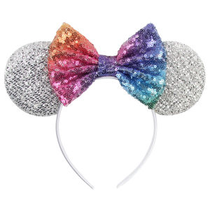 Disney | Disney Mouse Ears Headbands Women Festival Party Hair Accessories DIY Colorful Sequins 5"Bow Headbands for Kids Girls Hairbands