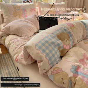NAIYOUCHENG | Cartoon Cotton Bed Cover 150x200 or 230cm