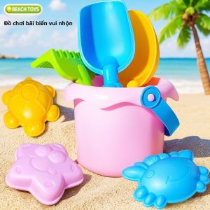 JIFANPAUL | Bộ Đồ Chơi Biển Cho Trẻ Em Dụng Cụ Đào Cát Bộ Xẻng Thùng Đựng