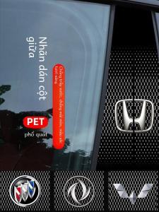 Miếng Dán Trang Trí Cột Giữa Xe Miếng Dán Cửa Sổ Miếng Dán Bảo Vệ Cột B Thiết Kế Sáng Tạo Chuyển Đổi Màu Sắc Sọc Sáng