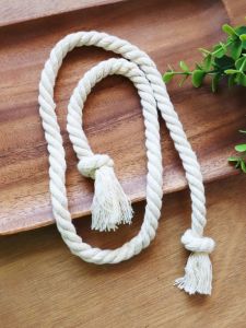Yahsile Thick Cotton Linen Rope Tie Decorative Belt No Punching Required Zen Style Simple Modern Home Textile Curtain Tie