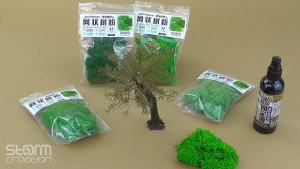 Diy Modeling Tree Foliage Powder for Making Trees/Ho Railway Train Layout/Wargaming Kits/Military Scenery/Micro Landscape 10G