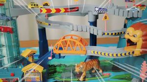 Exquisite Gift Box Packaging: 3D Dinosaur Track Car Children's Educational Breakthrough Adventure Toys