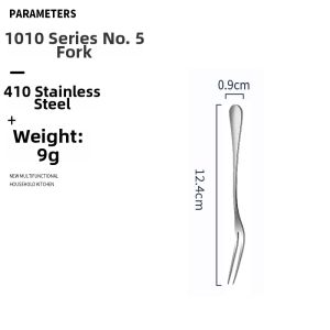 Stainless Steel Thickened Coffee Spoon Soup Spoon Tea Spoon Home Use Dining Utensils Adult Fork for Restaurant And Cafeteria