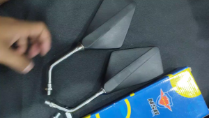 SPION YAMAHA RX KING KOTAK KACA SPION RXK RXS RX-KING RXKING ALFA SEPASANG TANGKAI CGROME