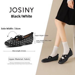 Josiny | Dots and Bow Mary Jane Shoes Women