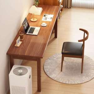 BOJIAJIAJU | Solid Wood Leg Long Table Study and Computer Workstation