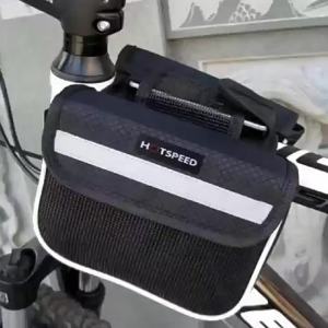 DOMEN Bicycle Top Front Tube Frame Bag Waterproof MTB Road Bike Storage Phone Touch Screen Pannier Bag Bike Accessories