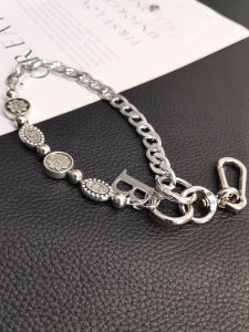 High-End Womens Alloy Bracelet Mobile Phone Strap Fashionable Creative Handheld Chain Short Sleeve Handbag Phone Case Chain Anti-Loss Lanyard