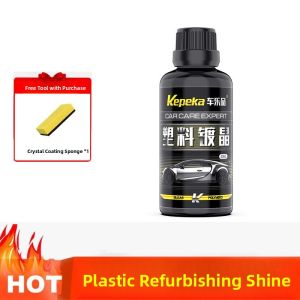 BONINGYU | Car Plastic Restorer Shine Protector Interior Wax White Fading Repair Scratches Aging