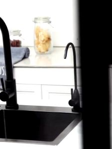 （Free faucet）Stainless Steel Nano Sink Bowl Kitchen Sink Black Double Basin Sink