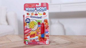 Melissa & Doug Scented Water! Wow Fruit Activity Book- Age 3+ years Mess Free Reusable Water Reveal Activity Pad
