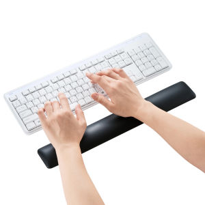 Sanwa Supply | Wrist Support Mouse Pad Keyboard Rest 108-Key Compatible