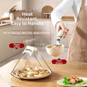 PISSA | Heat-Resistant Anti-Slip Stainless Steel Kitchen Tongs