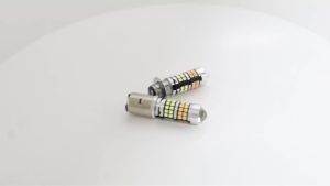 KEVANLY | 1pc H4 P15D Universal Motorcycle LED Bulb BA20D White Yellow Dual Color Hi/Lo Beam 12V For Scooter Motorcycle Headlight Bulb