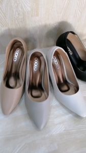 8am รองเท้าคัทชู ผญ | รองเท้าส้นสูง | รองเท้าแฟชั่น | ทรงหัวแหลม | สูง2.5นิ้ว | ส้นเป็นแกนเหล็ก | ทำจากหนังพียู | นิ่มใส่สบาย SM3180