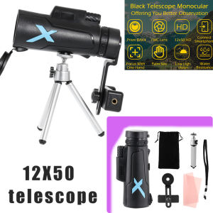 【Telescope】Monocular Telescope HD Monocular Telescope Mobile Phone Binoculars Lens Waterproof with Holder & Tripod for Climbing Bird Watching Concert Football Game Travel
