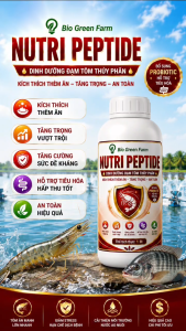1L Dinh Dưỡng Đạm Tôm Thủy Phân NUTRI PEPTIDE Giúp Tôm Cá Ăn Mạnh - Lớn Nhanh Hấp Thu Tốt