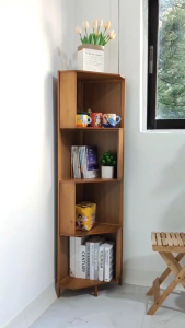 Bamboo Corner Wall Shelf: A Stylish & Space-Saving Solution