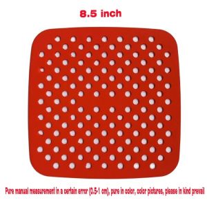291--Silicone Air Fryer Mat & Liner - Easy-to-Clean Silicone Air Fryer Accessory