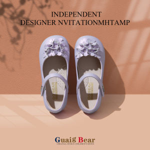 Princess Shoes for Girls Childrens Day Birthday Gift New Chinese Style Flower Student Girl Hanfu Shoes Leather Ballet Slippers