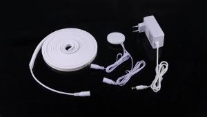 220V To 24V High Power COB Neon LED Strip Lights With Penetrating Touch Sensor Switch EU Plug Hand Waving Motion Kitchen Lamp