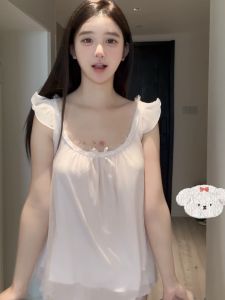 Princess Style Lace Trim Nightgown Set Sweet Little Cake Two-Piece Sleepwear A-Line Skirt Modal Fabric Autumn 2024 Collection