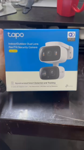 TP-LINK Tapo C246D Indoor Outdoor Dual Lens Pan Tilt Security Camera 2K 3MP Color Night Vision IP65 Weatherproof AI Detection