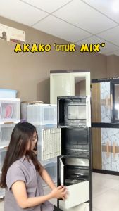 LEMARI PLASTIK AKAKO PANDA CATUR MIX / LEMARI SERBAGUNA [AKABOX]