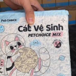 PET CHOICE - Cát đậu nành mix đất sét vệ sinh cho mèo khử mùi mạnh mẽ 2kg/6L