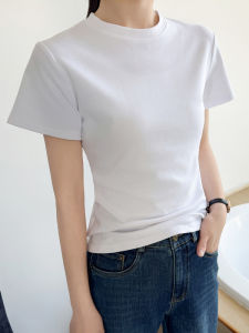 JAJP | White Short Sleeve Slim Fit Cotton T-Shirt