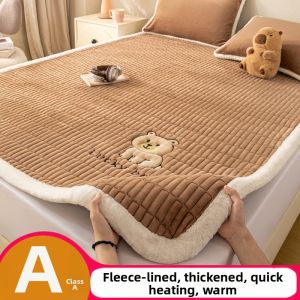 Anti-slip Winter Thickened Milk Velvet Bed Mattress