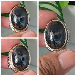cincin batu bacan motif kembang realpic