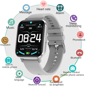 Zordai DTX Men Women Smart Watch Wearable Smartwatch For Android iOS IP68 Waterproof Sport Fitness NFC Bluetooth Call Heart Rate
